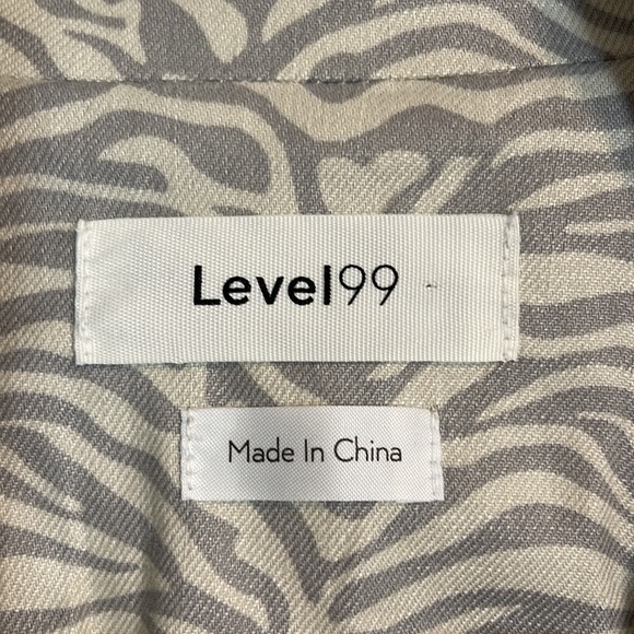 Level 99 one button zebra print blazer jacket size medium - Picture 2 of 6